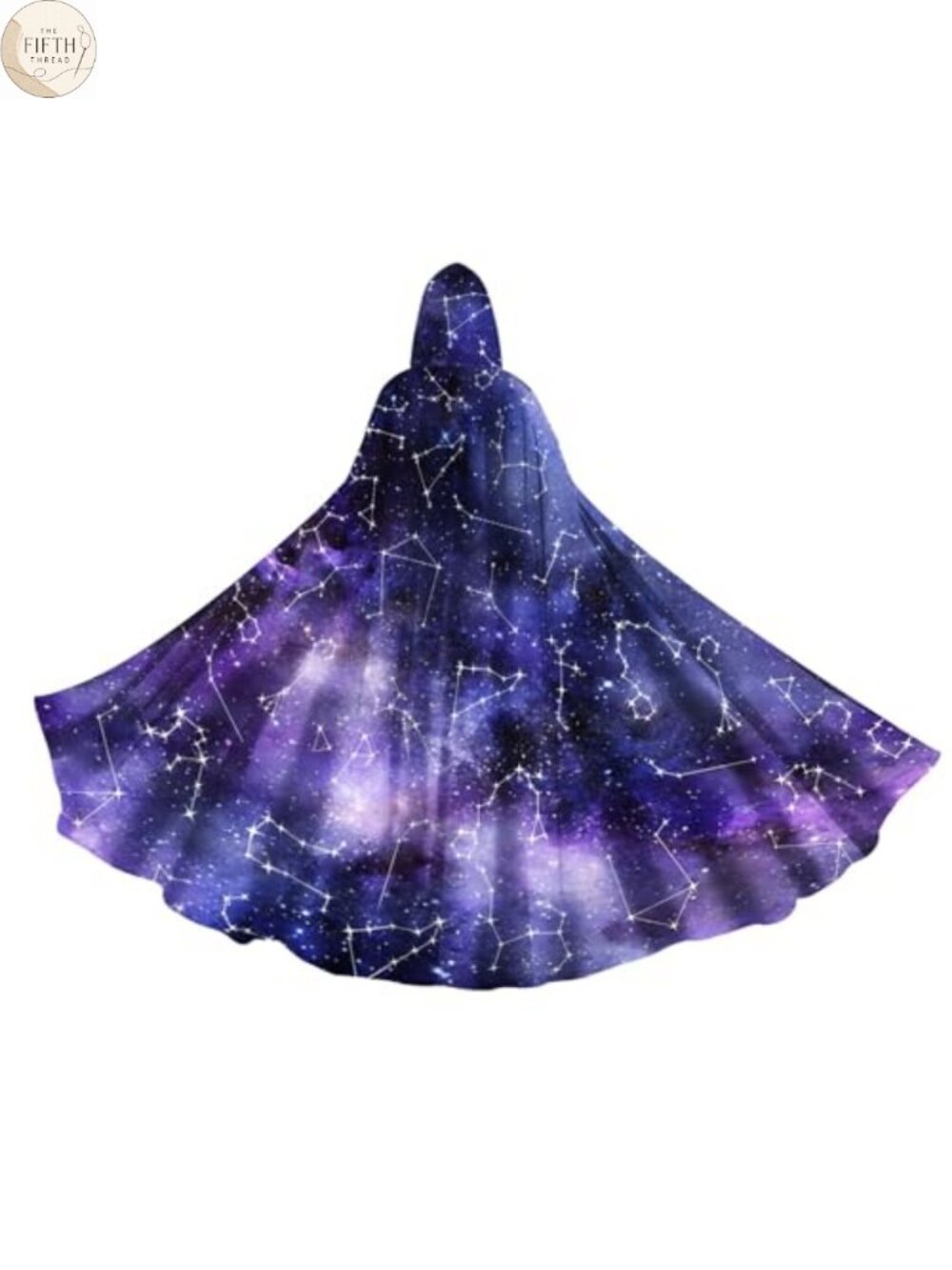 Unisex Hooded Cloak Cape Robe Medieval Cosplay Wizard Witch